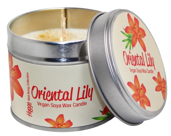 Oriental Lily Scented Hygge Candle Tin