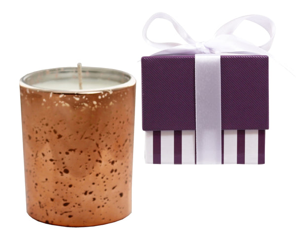 Christmas Gingerbread Luxury Rose Gold Electroplated Soya Wax Candle