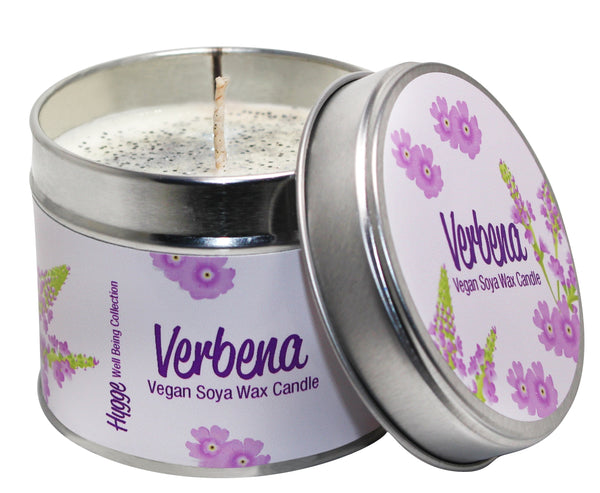 Verbena Scented Hygge Candle Tin