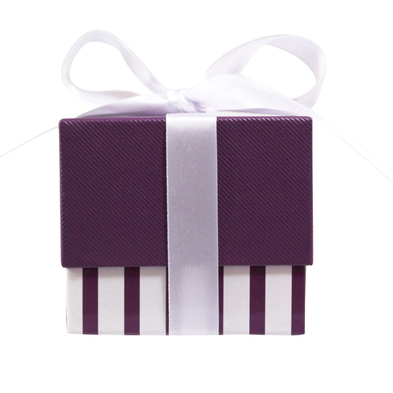 Purple Amethyst Bezel Gemstone & Sterling Silver Bracelet