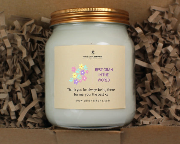 Best Gran In The World Soya Wax Large Honey Jar Candle