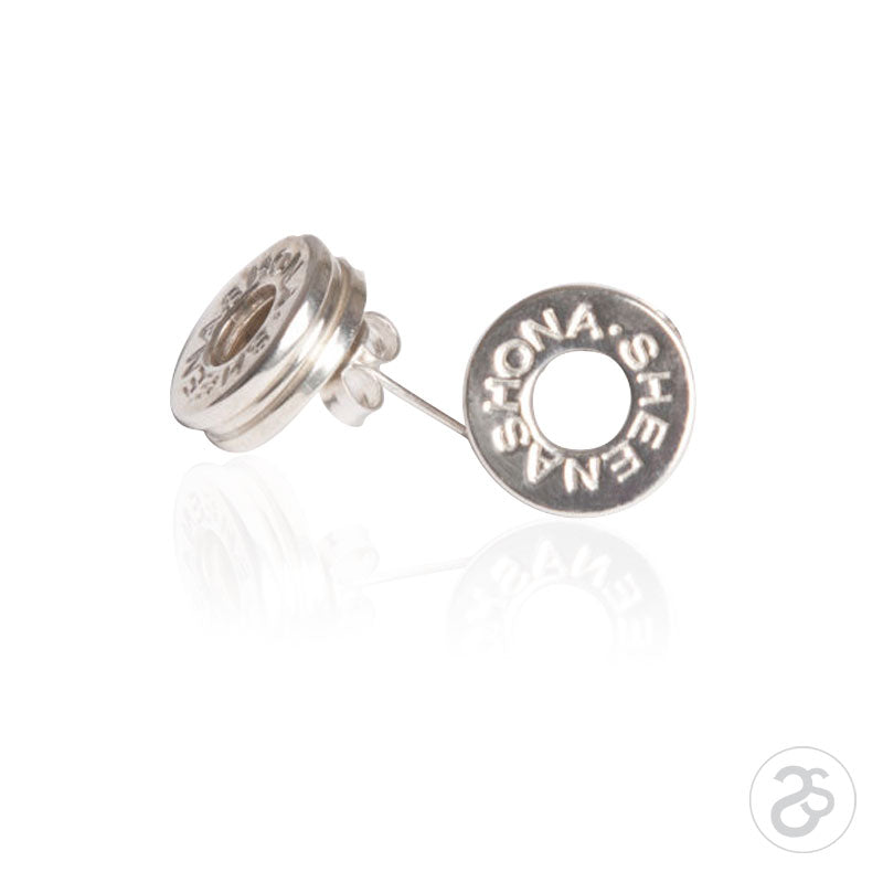 Silver stud hotsell earrings designer