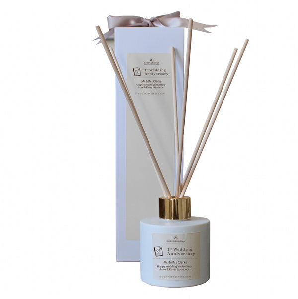 1st Year Paper Wedding Anniversary Personalised Luxury Candle