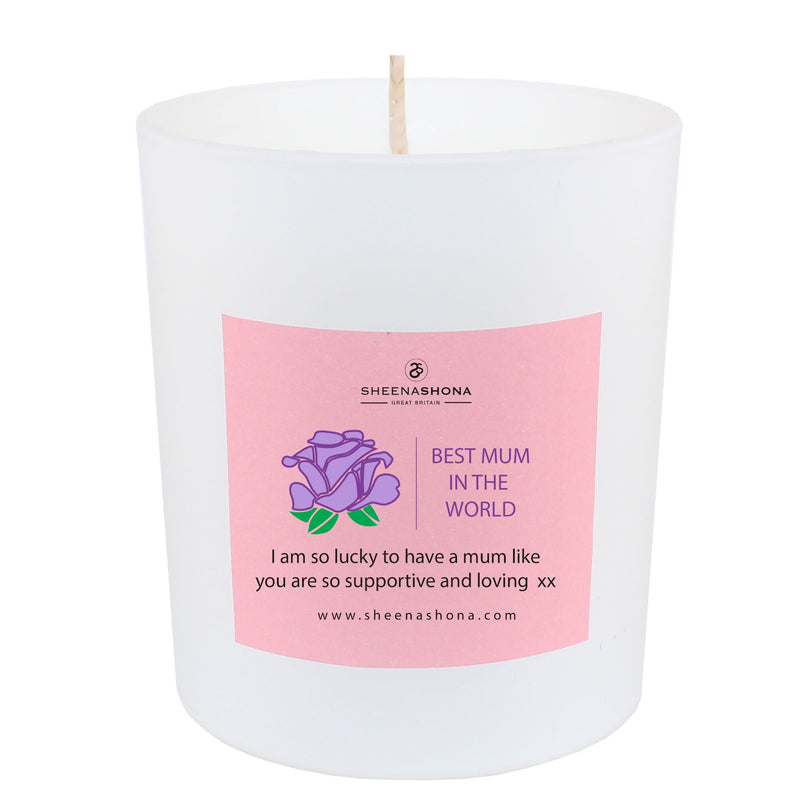 Best Mum Personalised Luxury Soya Wax Gift Boxed Candle