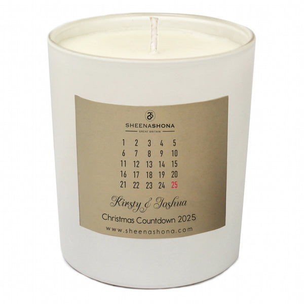 Advent Calendar Christmas Personalised Luxury Soya Wax Candle