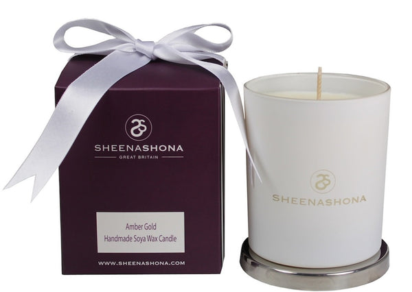 Sheenashona Amber Gold Luxury Signature Soya Wax Candle
