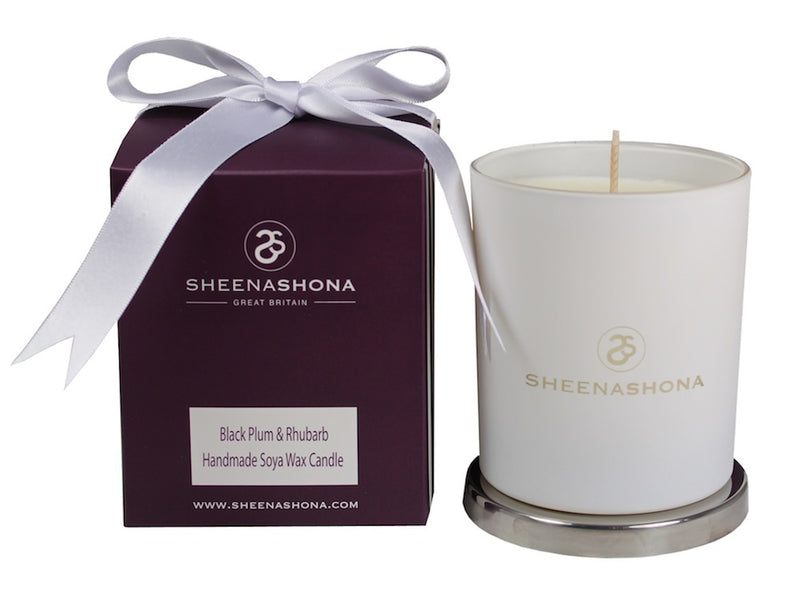 Black Plum & Rhubarb Luxury Signature Soya Wax Candle