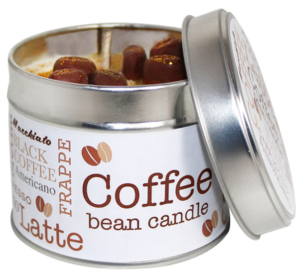 Coffee Bean Scented Soya Wax Candle Tin