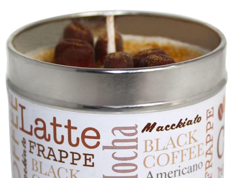 Coffee Bean Soya Wax Candle Tin
