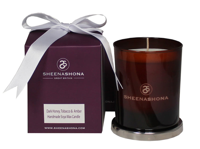 Dark Honey, Tobacco & Amber Scented Luxury Signature Soya Wax Candle