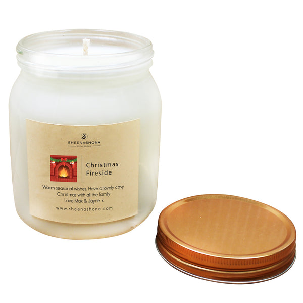 Fireside Christmas Soya Wax Large Honey Jar Candle