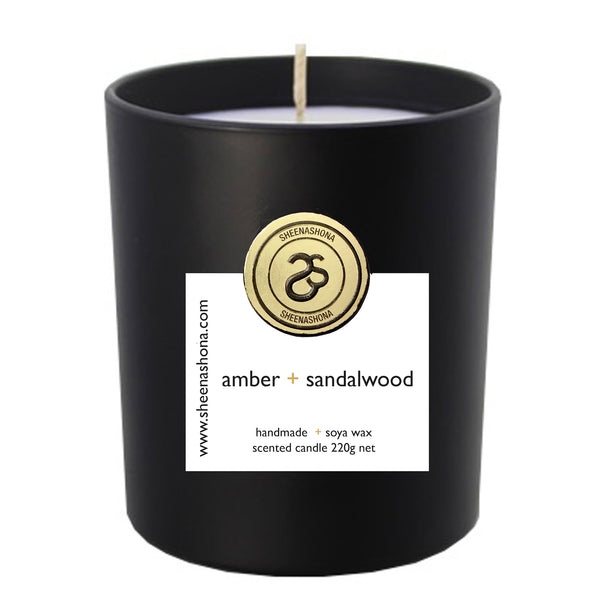 amber + sandalwood Hotel Collection Luxury Candle