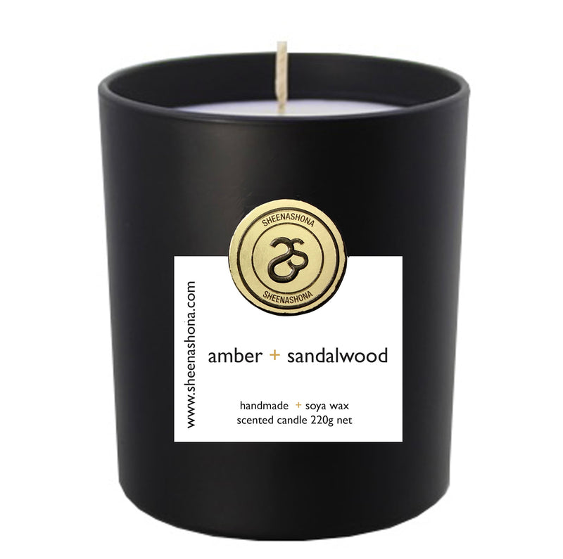 amber + sandalwood Hotel Collection Luxury Candle
