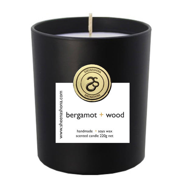 bergamot + wood Hotel Collection Luxury Candle