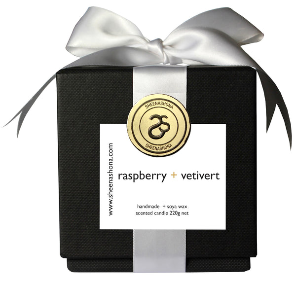 raspberry + vetivert Hotel Collection Luxury Candle