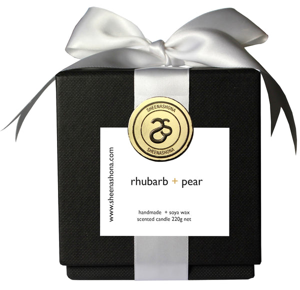 rhubarb + pear Hotel Collection Luxury Candle