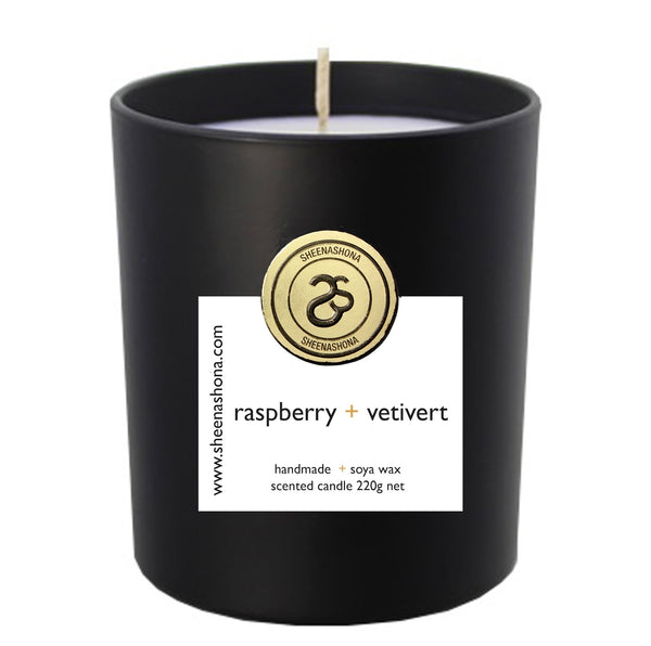 raspberry + vetivert Hotel Collection Luxury Candle