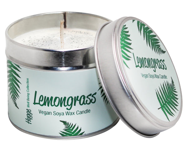 Lemongrass Scented Hygge Candle Tin