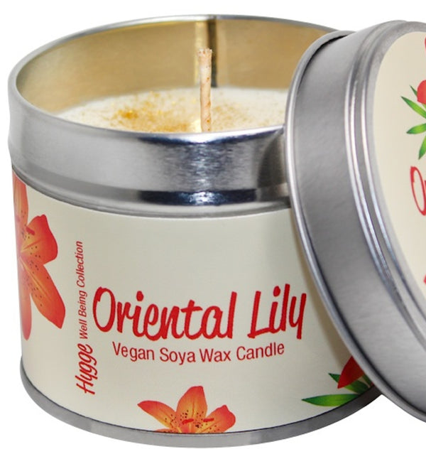 Oriental Lily Scented Hygge Candle Tin