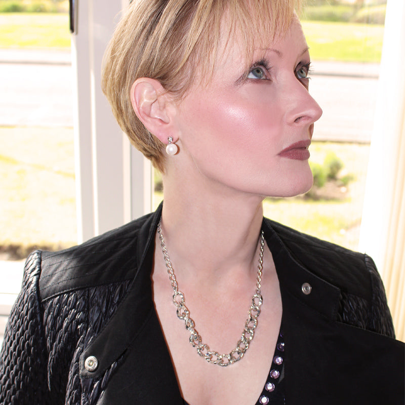 Sterling Silver Multi Organic Chain Necklace