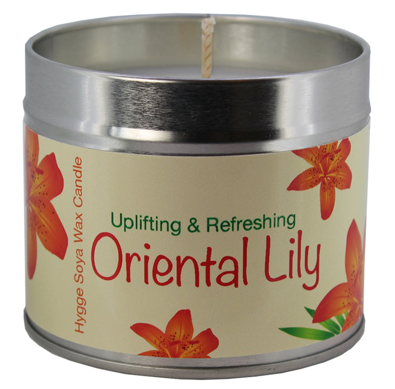 Oriental Lily Scented Hygge Candle Tin