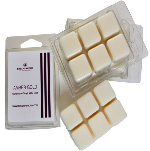 Amber Gold Scented Signature Clamshell Soya Wax Melt Bundle x 4