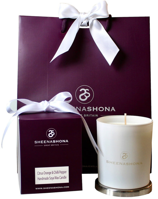 SheenashonaCitrusOrange&ChilliPepperSoyaWax30clLottie&Packaging