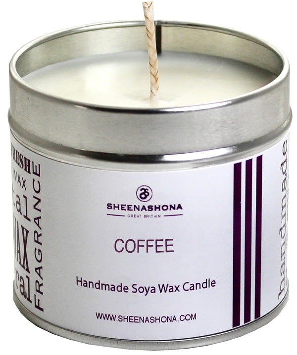 Coffee Scented Signature Soya Wax Candle Tin