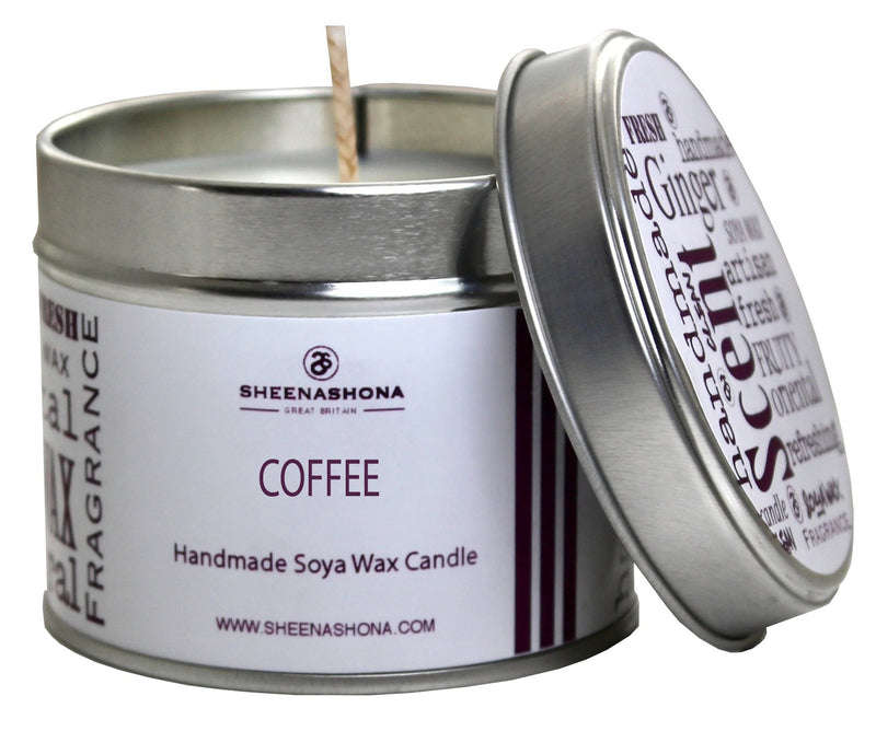 Coffee Scented Signature Soya Wax Candle Tin