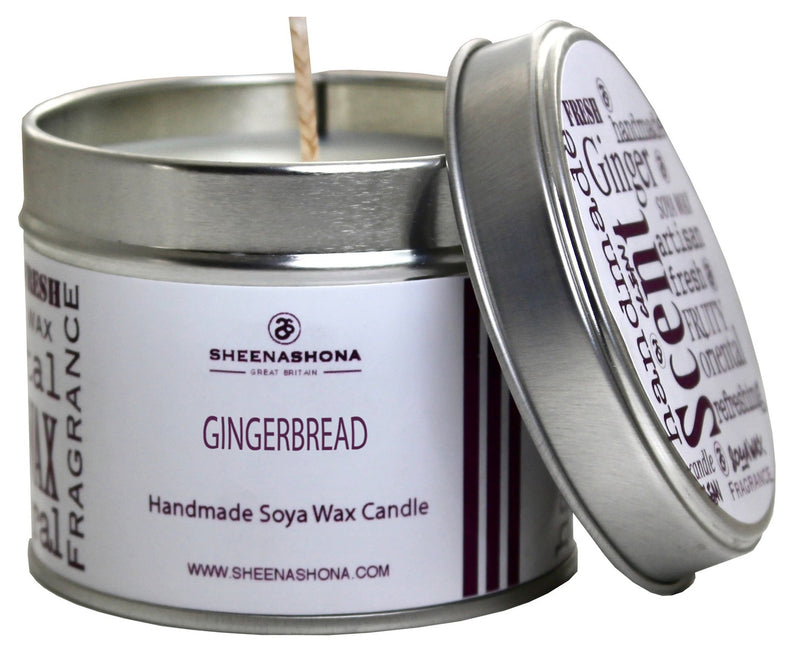 Gingerbread Scented Signature Soya Wax Candle Tin