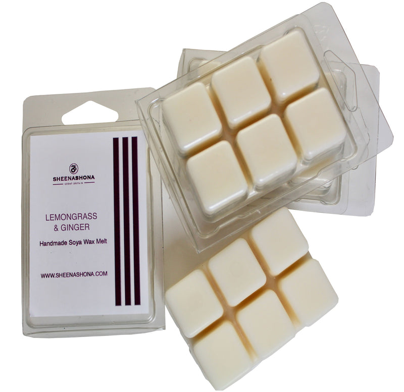 Lemongrass & Ginger Scented Signature Clamshell Soya Wax Melt Bundle x 4