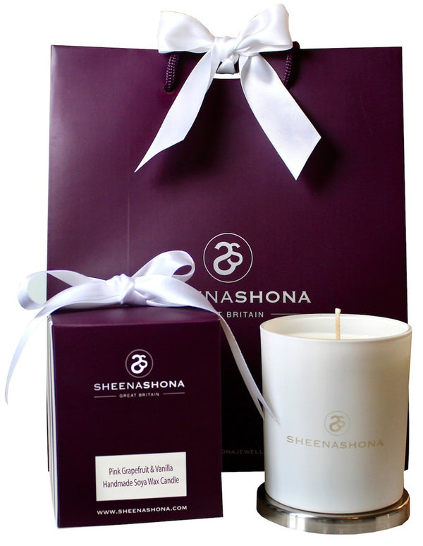 SheenashonaPinkGrapefruit&VanillaSoyaWax30clLottie&Packaging