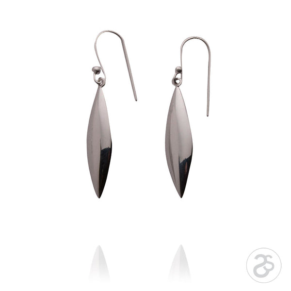 Sterling Silver Polished Sphere Drop Earrings