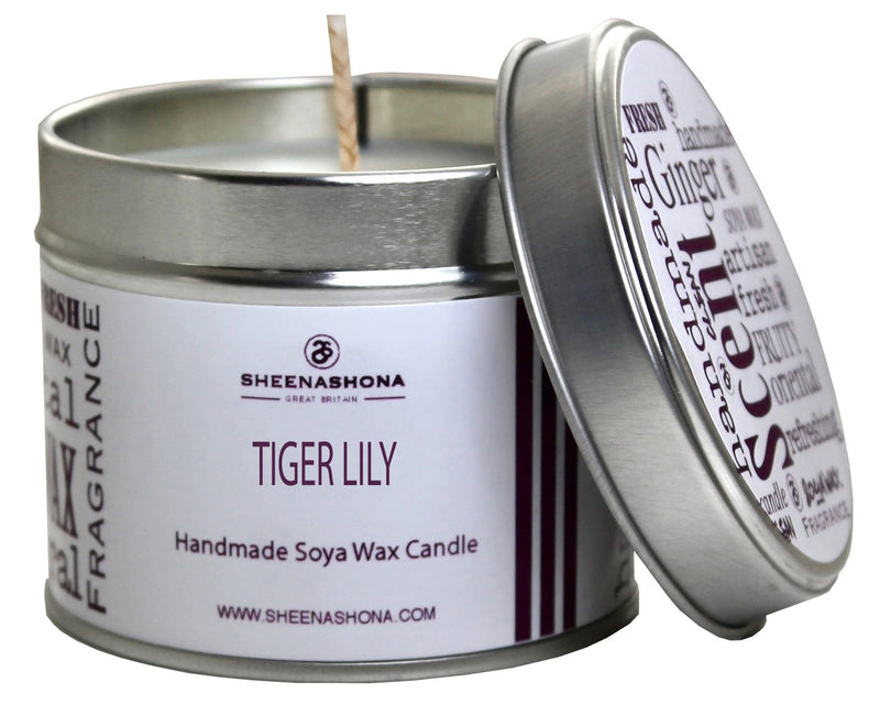 Tiger Lily Signature Soya Wax Candle Tin