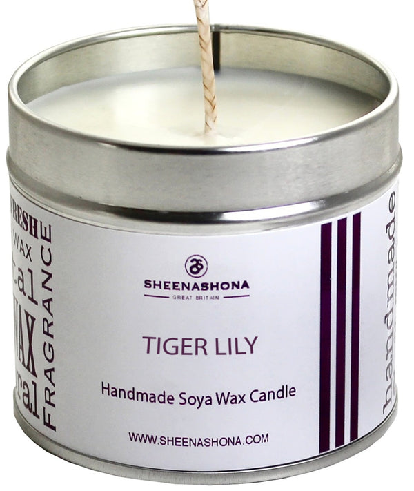 Tiger Lily Signature Soya Wax Candle Tin