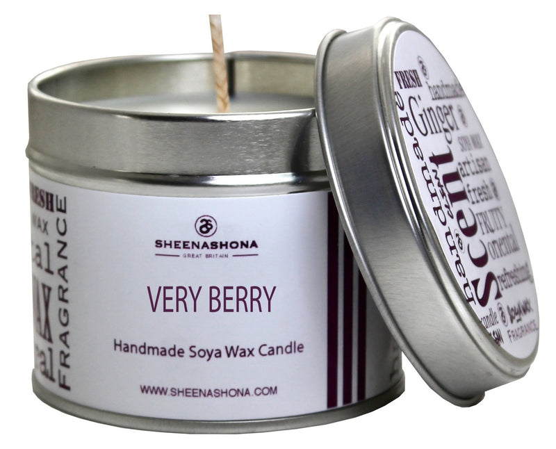 Very Berry Scented Signature Soya Wax Candle Tin