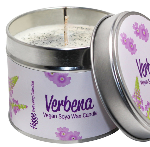 Verbena Scented Hygge Candle Tin