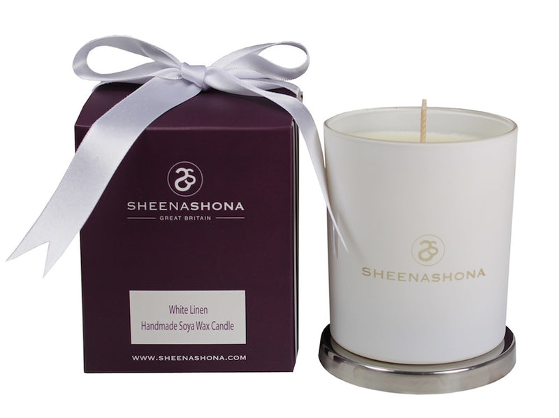 White Linen Luxury Signature Soya Wax Candle