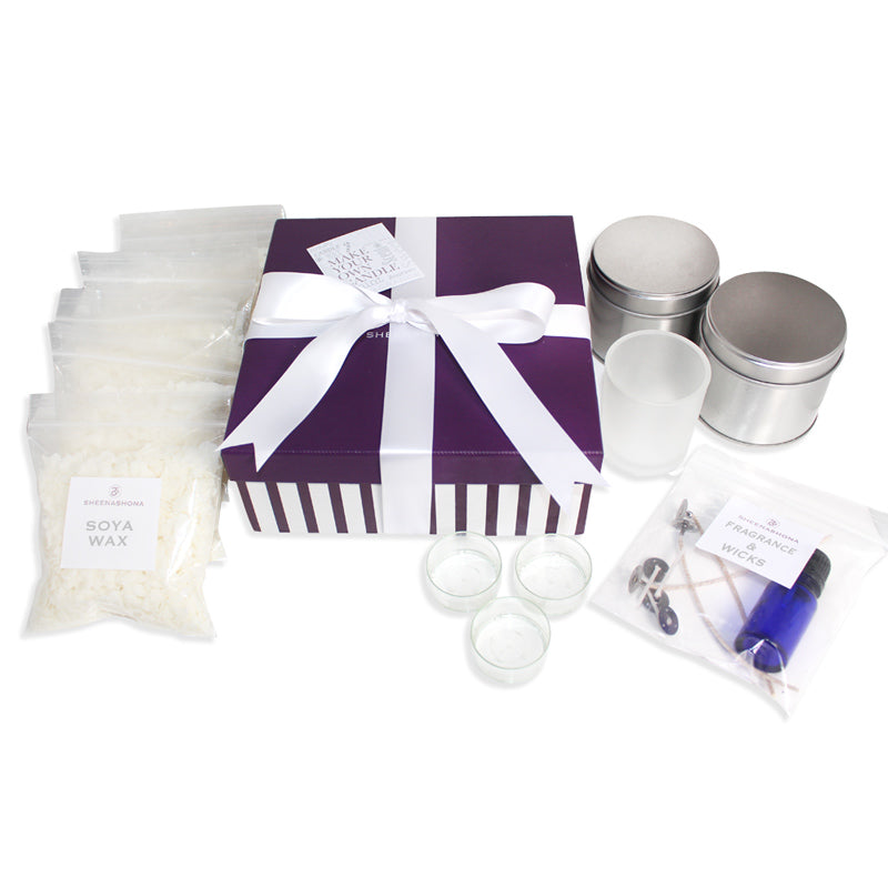 White Linen Luxury Candle Making Kit