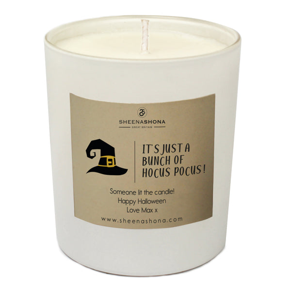 Personalised It's Just A Bunch of Hocus Pocus Luxury Soya Wax Candle