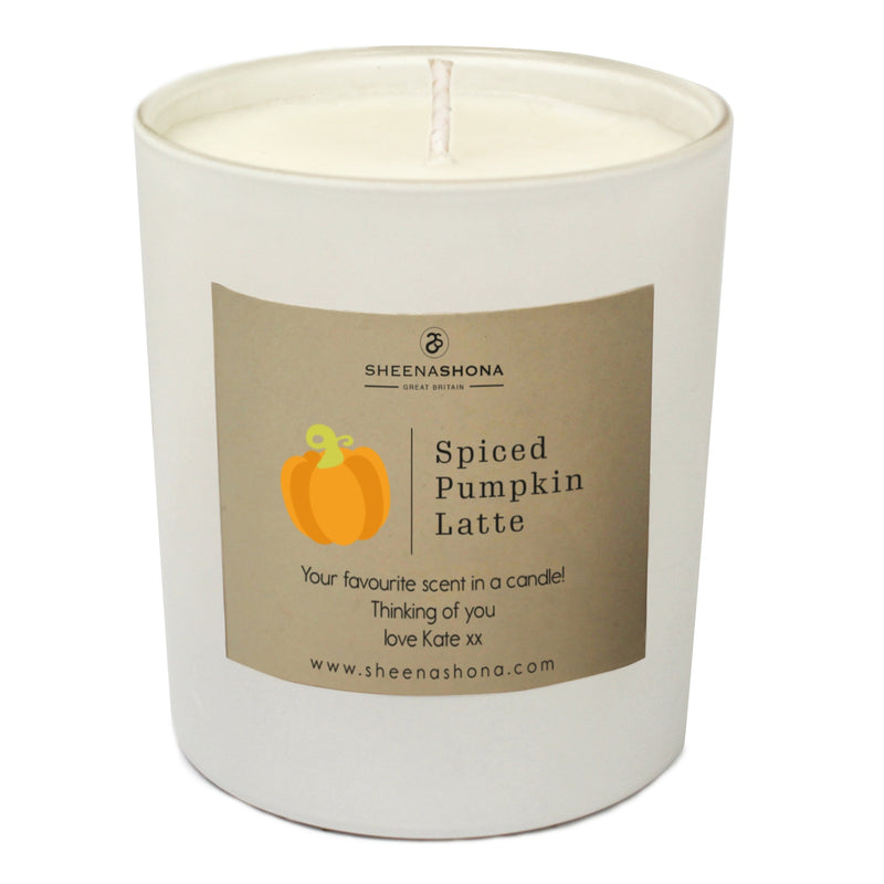 Spiced Pumpkin Personalised Luxury Soya Wax Candle