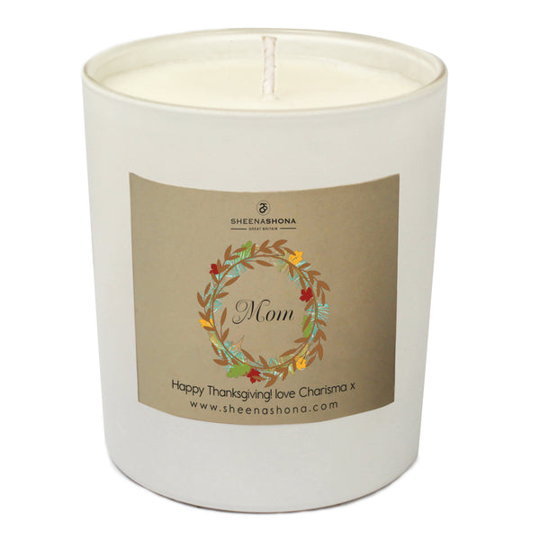 Personalised Thanksgiving Luxury Soya Wax Candle