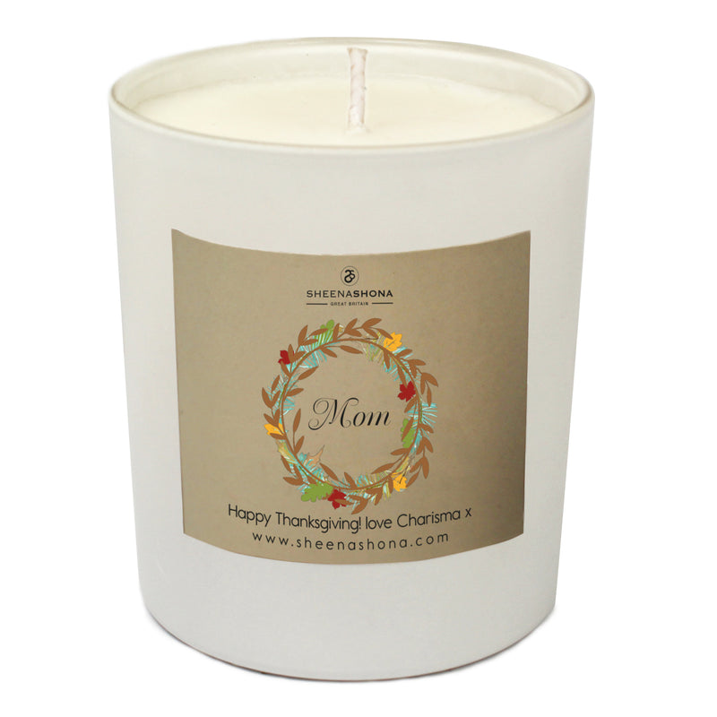 Personalised Thanksgiving Luxury Soya Wax Candle