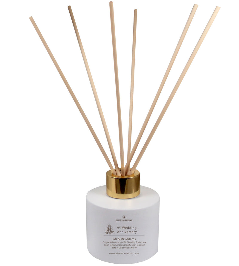 9th Year Copper Wedding Anniversary Luxury Candle