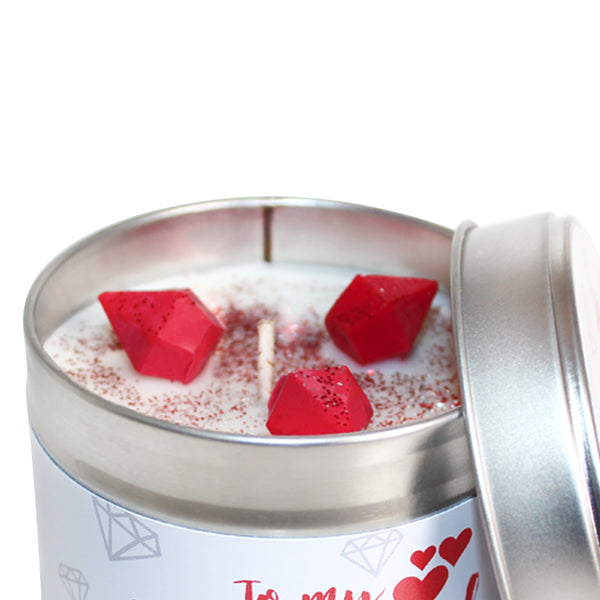 To My Fiancé On Our Anniversary Soya Wax Candle Tin