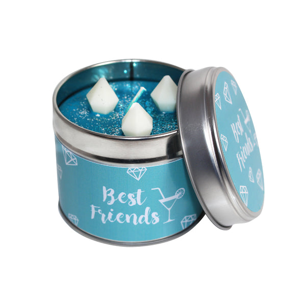 Best Friends Wedding Soya Wax Candle Tin