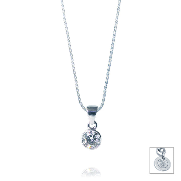 Bezel Set 0.25ct Diamond Pendant