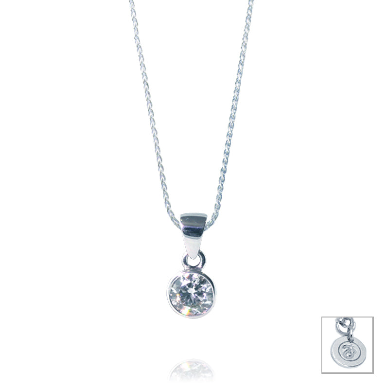 Bezel Set 0.5ct Diamond Pendant