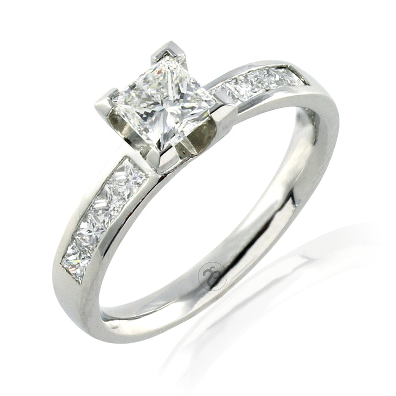 Platinum Carrington Princess 1.08 CT Diamond Ringe