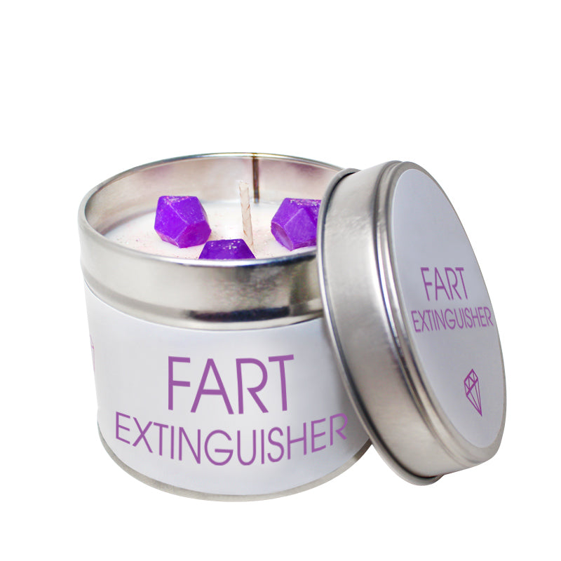 Fart Extinguisher Quote Soya Wax 'Cheeky' Candle Tin